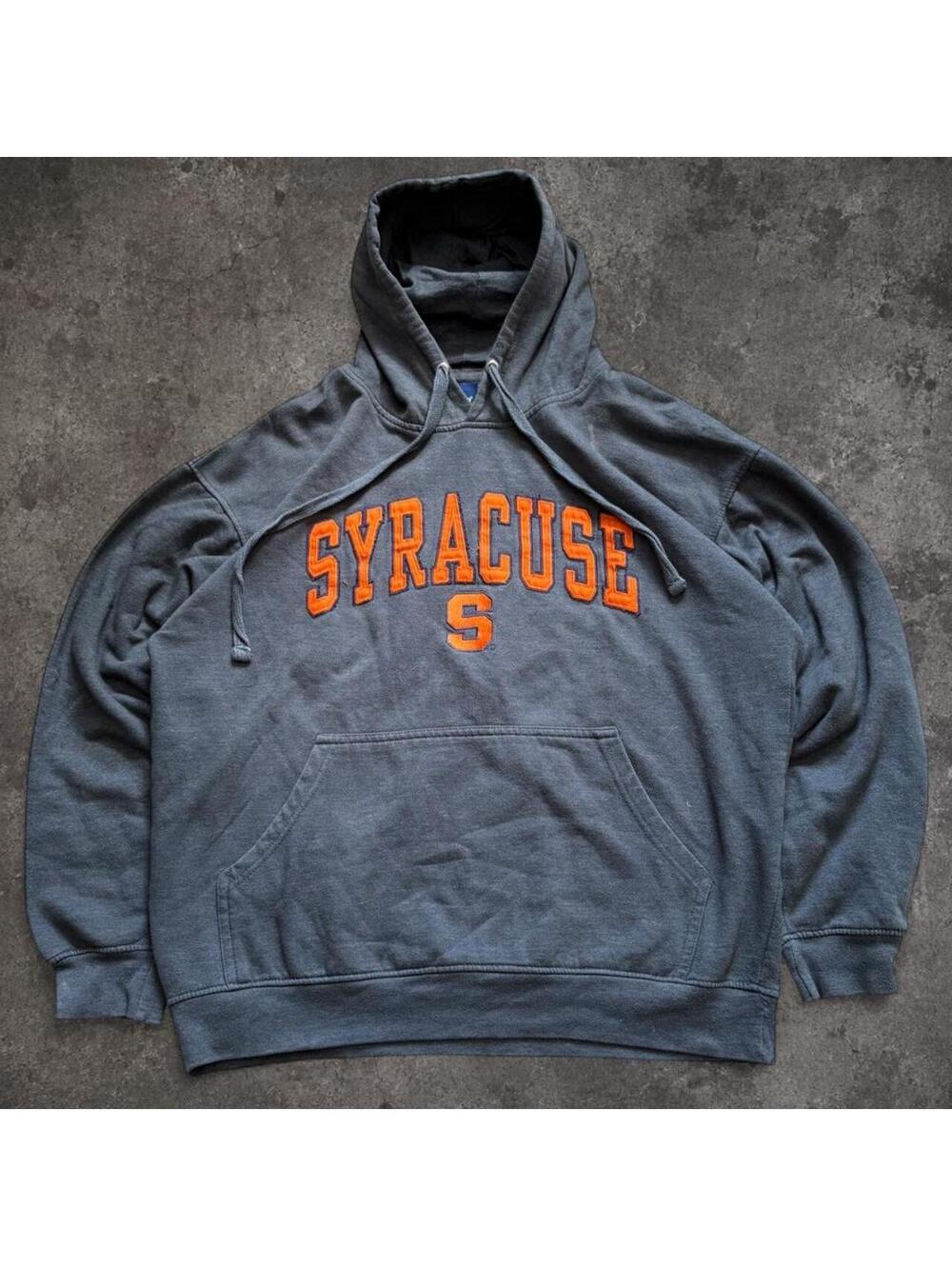 Fire vintage Syracuse University Gray Hoodie